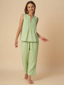 CHEMISTRY RIC RAC TRIMMED LOUNGE SET