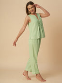 CHEMISTRY RIC RAC TRIMMED LOUNGE SET