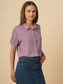 COTTON DOBBY OVERDYED SHIRT