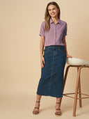 COTTON DOBBY OVERDYED SHIRT