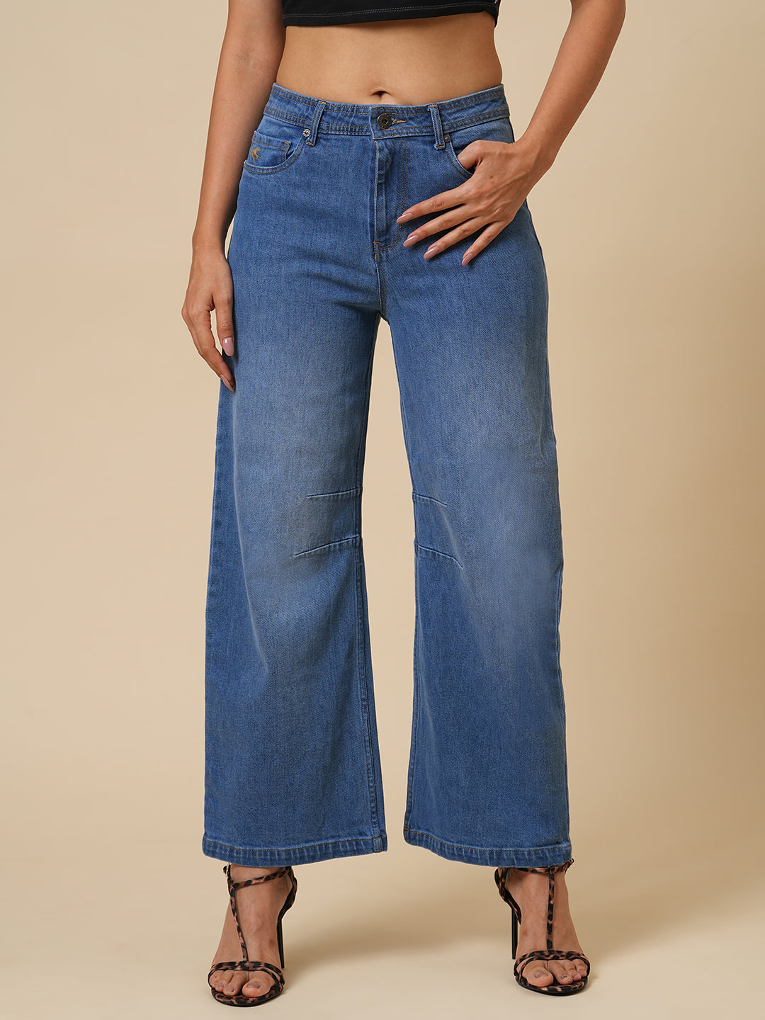 Barrel Shaped Boyfriend Jeans