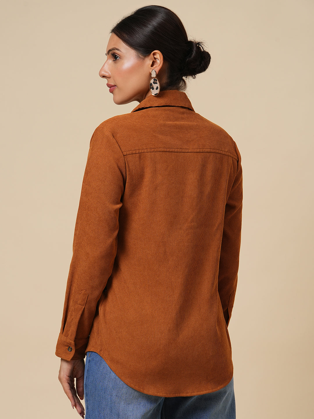 CORDUROY PATCH POCKET SHIRT