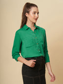 HAMMERED SATIN SHIRT