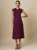 HEAVY KNIT FIT & FLARE DRESS