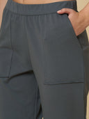 FRENCH TERRY PULL ON CUFFED PANTS