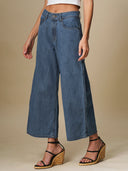 CROPPED WIDE LEG JEANS