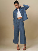 CROPPED WIDE LEG JEANS
