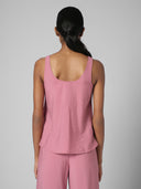 V NECK VISCOSE BLEND TANK TOP