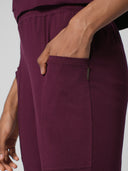Relaxed lycra jersey overstitched lounge set