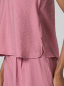 V NECK VISCOSE BLEND TANK TOP