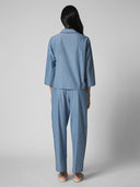 CLASSIC LAPEL CHAMBRAY PJ SET