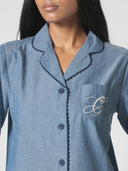 CLASSIC LAPEL CHAMBRAY PJ SET