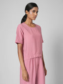 CREWNECK VISCOSE BLEND TOP