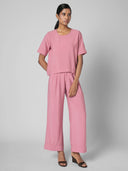 CREWNECK VISCOSE BLEND TOP