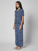 RICRAC DETAILED PRINTED RAYON PJ SET
