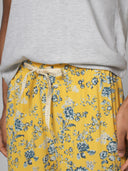 PRINTED RAYON AND KNIT TEE PJ SET