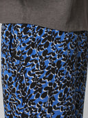 CREW NECK KNIT TEE AND PRINTED RAYON PULL ON PJ SET