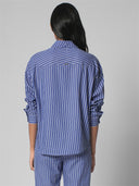 CLAASIC OVERSIZE COTTON STRIPE SHIRT