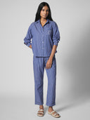 CLAASIC OVERSIZE COTTON STRIPE SHIRT