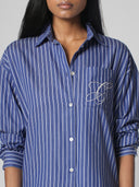CLAASIC OVERSIZE COTTON STRIPE SHIRT
