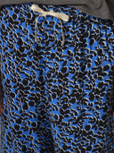 CREW NECK KNIT TEE AND PRINTED RAYON PULL ON PJ SET