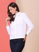 POPLIN CROPPED SHIRT
