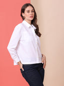 POPLIN CROPPED SHIRT