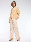 EMBROIDERED TUNIC & PLEATED PANTS CO-ORD SET