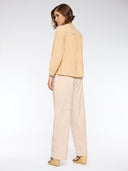 EMBROIDERED TUNIC & PLEATED PANTS CO-ORD SET