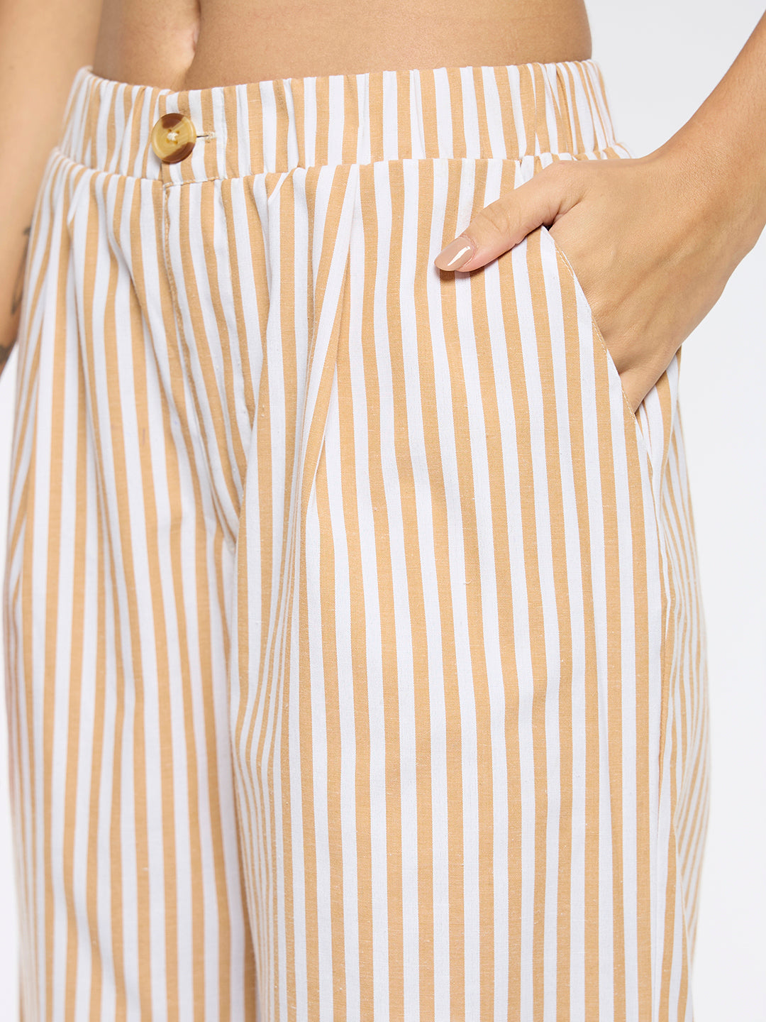 EMBROIDERED TUNIC & PLEATED PANTS CO-ORD SET