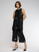 CRUSHED SATIN EMBROIDERED CO-ORD SET