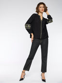 TWILL EMBROIDERED TOP