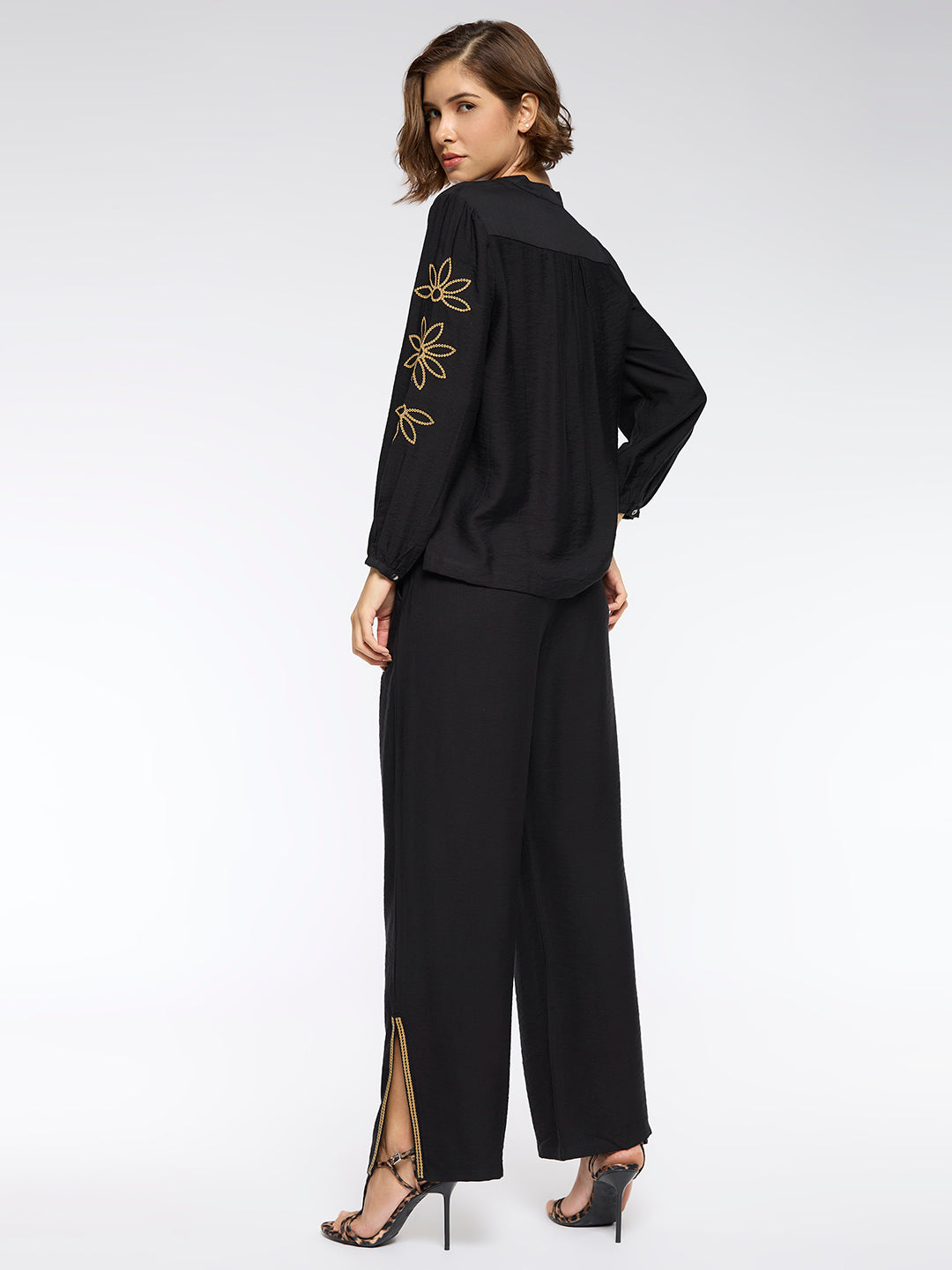 VISCOSE TWILL EMBROIDERED CO-ORD SET