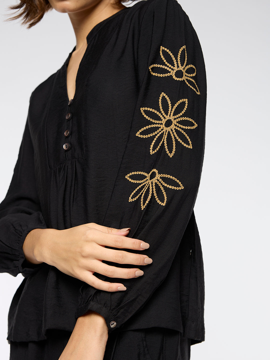 VISCOSE TWILL EMBROIDERED CO-ORD SET