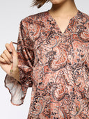 PAISLEY PRINTED LONGLINE TUNIC
