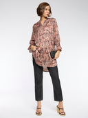 PAISLEY PRINTED LONGLINE TUNIC