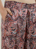 LONGLINE DENIM TOP WITH PAISLEY BOTTON CO-ORD SET