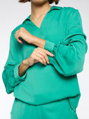 HAMMERED SATIN POP OVER TUNIC & PANTS CO-ORD SET