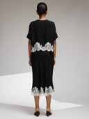 LACED TWILL TOP