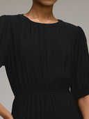 TWILL TIERED DRESS