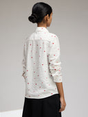 HEART EMBROIDERED ESSENTIAL SHIRT