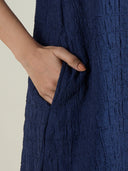 BUBBLE TEXTURED SWING DRESS
