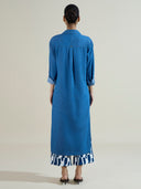 DENIM FRONT SPLIT LONGLINE CO-ORD
