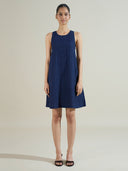 BUBBLE TEXTURED SWING DRESS