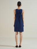 BUBBLE TEXTURED SWING DRESS
