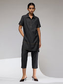 CHEMISTRY DENIM RELAXED FIT LONGLINE CO-ORD SET