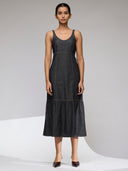 CHEMISTRY DENIM TIERED DRESS