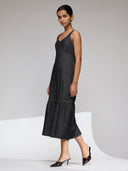 CHEMISTRY DENIM TIERED DRESS