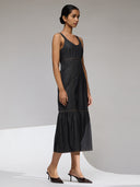 CHEMISTRY DENIM TIERED DRESS