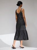 CHEMISTRY DENIM TIERED DRESS